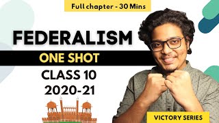 Federalism Class 10 One Shot  Preboards Preparation  Social Science  Class 10 202021 [upl. by Colman473]