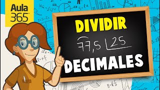 ¿Cómo dividir decimales  Videos educativos Aula365 [upl. by Eronel986]