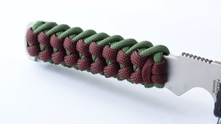 How to Make a Paracord quotKnifequot Handle WrapSimple Wrapped Wide West Country Whipping KnotDIY CBYS [upl. by Ees]