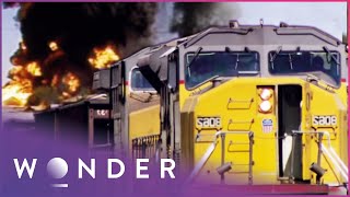 Horrifying Runaway Train San Bernardino Train Disaster SP 7551 East  Mayday  Wonder [upl. by Ydnat]