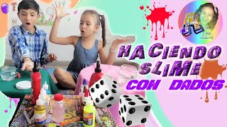 SLIME CASERO  FACIL  HACER SLAIM  MEZCLANDO SLIME  CON DADOS  ESLAIM  ASER ESLAIN  SLAIN 💦✅✨🎉 [upl. by Salas942]