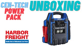 CenTech 4in1 Power Pack Jump Start w Air Compressor UNBOXING  Harbor Freight [upl. by Morley568]