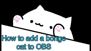 How to add a bongo cat keyboard cam to OBSFORFREE [upl. by Silberman]