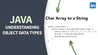 Java Tutorial  Understanding object data types [upl. by Cherrita]