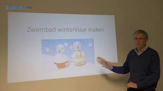 Zwembad winterklaar maken [upl. by Xila]