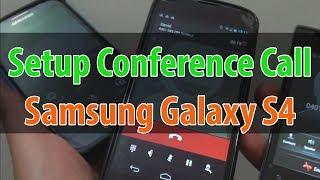 Samsung Galaxy S4 How to Setup a Conference Call Using Call Merge [upl. by Nebe]