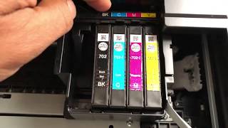 EPSON WF3720 Ink Cartridge Replacement [upl. by Earla]