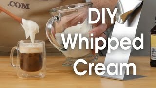 DIY whipped cream in 60 seconds [upl. by Anelec581]