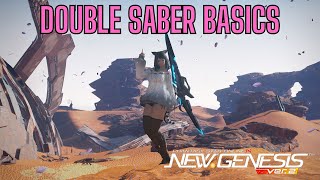 PSO2 NGS Class Weapon Basics Double Saber [upl. by Ackerman]