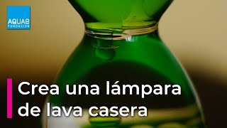 Crea una LÁMPARA de LAVA casera  Experimento [upl. by Nivlen]