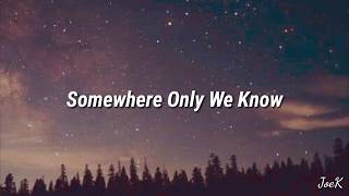 Keane  Somewhere Only We Know Lyrics [upl. by Cudlip484]