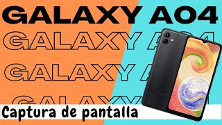 Hacer Captura de Pantalla en Samsung A04 [upl. by Desmond]