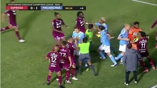 CONCACAF Soccer Brawl after Brutal Slide Tackle a breakdown [upl. by Judy]