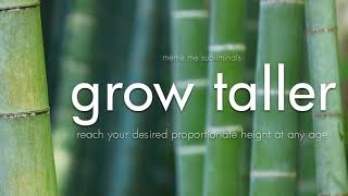 GROW TALLER Activate Rapid Height Growth  Subliminal Affirmations [upl. by Layap]