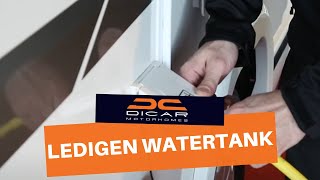 Dicar Tips De watertank van uw motorhome ledigen en vullen [upl. by Jacinthe]