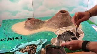 DIY Volcano How to Make and Build a Volcano Then watch it ERUPT [upl. by Abisia]