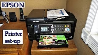 How To Setup Your Epson Printer  Learn To Print Scan Copy amp Send A Fax Today [upl. by Nollad161]