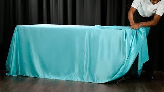 60 Second Drape Tie for Rectangular Tablecloths [upl. by Ahteral]