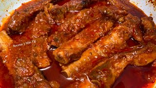 Costillas de Puerco o Cerdo en Salsa [upl. by Ydnem488]