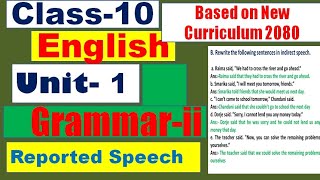 Grade 10 English Chapter 1   Grammar ii  Class 10 English unit 1 Grammar ii [upl. by Riocard]