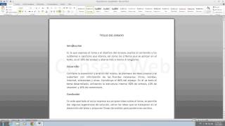 Como hacer un ensayo en word 2010 [upl. by Autry]