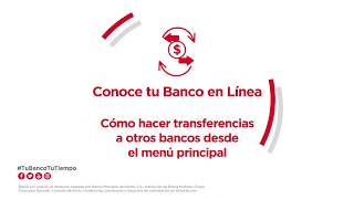 Conoce tu Banco en Línea Cómo hacer una transferencia a otros bancos [upl. by Amir]