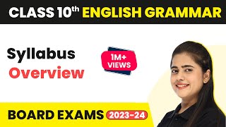 Class 10 English Grammar Syllabus 202324 Overview Class 10 English Grammar Syllabus 202324 CBSE [upl. by Canon]