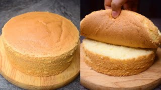 Basic Vanilla Sponge Cake l Best Sponge For Birthday Cake [upl. by Chickie64]