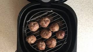 Air Fryer Meatballs Philips Air Fryer Recipe [upl. by Sirronal]