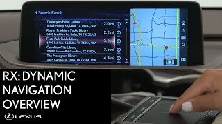 Lexus HowTo RX 350 Dynamic Navigation Overview  Lexus [upl. by Atalanti]