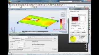 Autodesk Robot  płyta żelbetowa  tutorial concrete plate [upl. by Ettennod592]