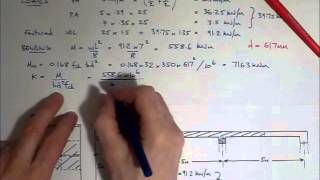 RC Beam Design EC2  Worked example  main reinforcement [upl. by Weirick363]