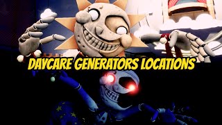 Five Nights At Freddys Security Breach  Daycare Generators Locations [upl. by Netsyrc]