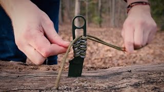 How to Paracord Wrap an ESEE IZULA [upl. by Neladgam591]