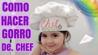 COMO HACER UN GORRO DE CHEF [upl. by Vorster976]