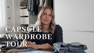 Capsule wardrobe tour  Minimalist wardrobe organisation tips [upl. by Avruch]