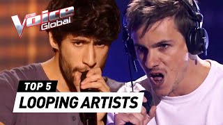 TOP 10  Incredible LIVE LOOPING ARTISTS in The Voice [upl. by Malachi]