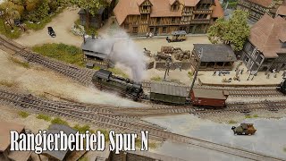 Modellbahn Spur N Rangierbetrieb  Epoche I [upl. by Eilema]