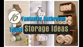 16 Fantastic Bathroom Towel Storage Ideas [upl. by Etnomal]