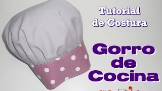 Tutorial 47  Como hacer un Gorro de Cocina  How to make a Chef Hat [upl. by Erfert]