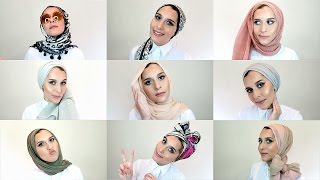 20 SIMPLE HIJAB STYLES  TUTORIAL [upl. by Saum]