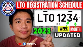 LTO MV REGISTRATION SCHEDULE  KAILAN BA DAPAT MAGPAREHISTRO NG MOTOR VEHICLE sa LTO  UPDATED [upl. by Ellora]