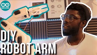 DIY Arduino Robot Arm  Controlled by Hand Gestures  Full Tutorial [upl. by Strephonn]