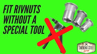 How to install rivnut rivet nuts or nutserts with no expensive tools [upl. by Carr]