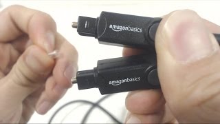 AmazonBasics Toslink Digital Optical Audio Cable Review [upl. by Anahc488]