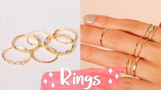 12 DIY Rings EASY amp Adjustable How To Make a Ring  Create Your Own Accessories [upl. by Nagem359]