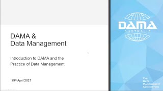 Introduction to DAMA and the Practice of Data Management [upl. by Magee]