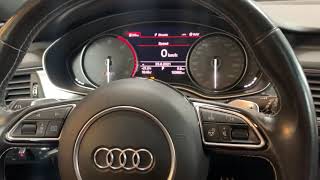 Audi A6 2015 service  oil reset [upl. by Shell712]