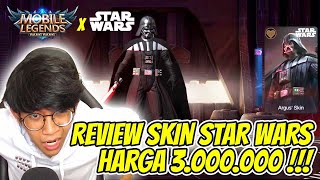 REVIEW SKIN ARGUS STARWARS EDITION  DARTH VADER  Mobile Legends  Bang Bang [upl. by Iclehc800]