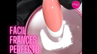 Francés Perfecto en 1 minuto ♥ Deko Uñas  Perfect French Nail art [upl. by Naillig165]